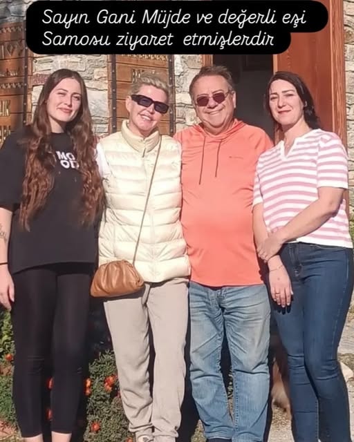 Gani Müjde ve değerli eşi Samos ziyaretinde