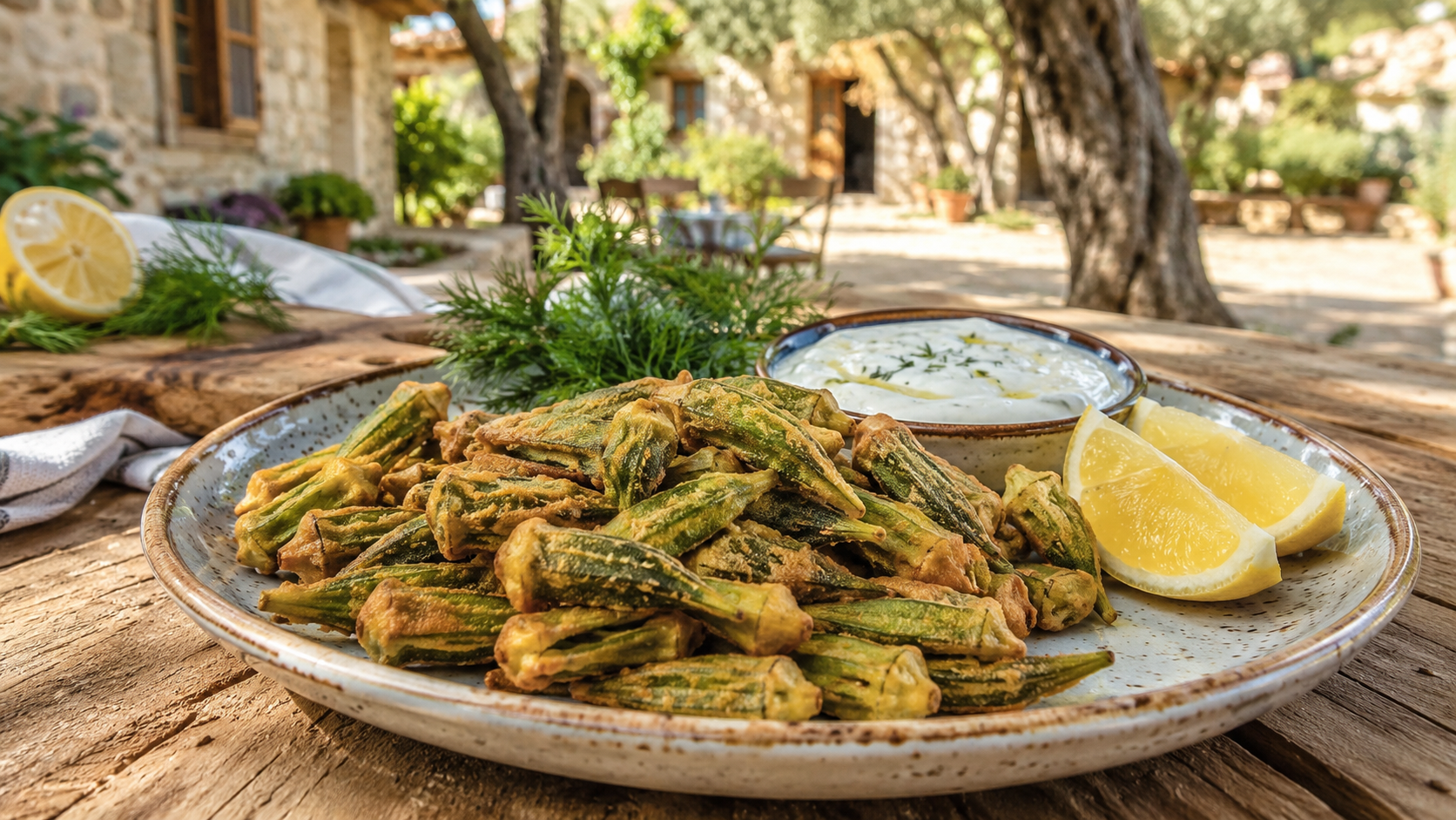 Bamya Kızartması